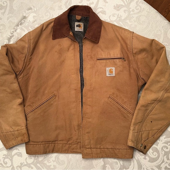 Carhartt Other - Vintage lightly distressed Detroit duck jacket brown fits as small/medium brown